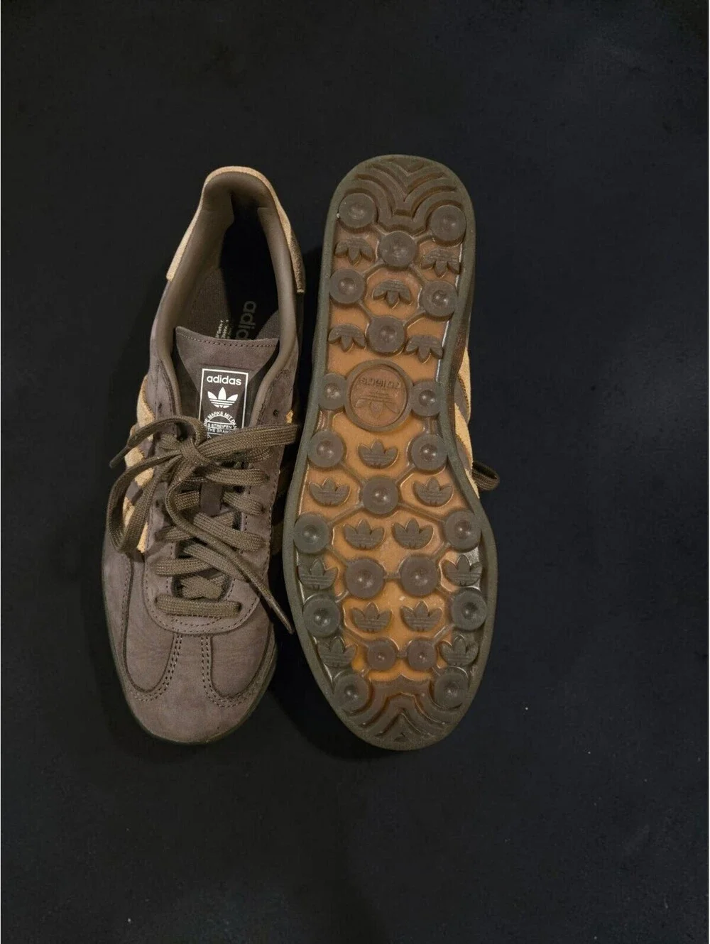 adidas Gazelle Indoor Cargo Brown JQ8386 Men's 10 Excellent Condition